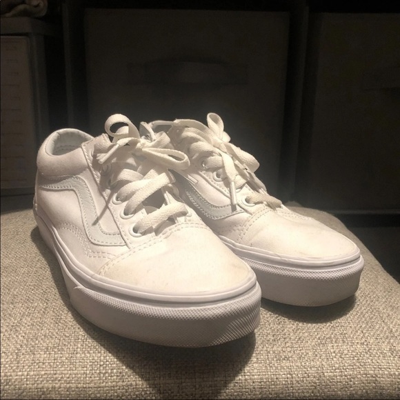 vans white size 4